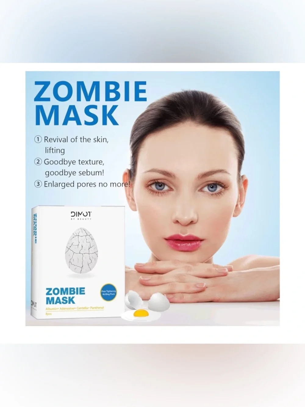 Macai DIMOT Zombie Mask Pore Tightening & Lifting Pack — White 8pcs